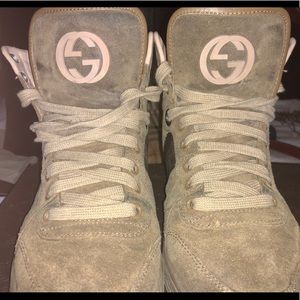 Suede Gucci Hi Top Sneaker
